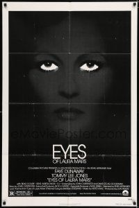 5f267 EYES OF LAURA MARS 1sh '78 Irvin Kershner, cool image of psychic Faye Dunaway!