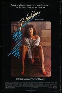 5f291 FLASHDANCE 1sh '83 sexy dancer Jennifer Beals, take your passion and make it happen!