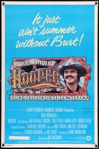 5f404 HOOPER style D 1sh '78 great portrait of stunt man Burt Reynolds, greatest stunt man alive!