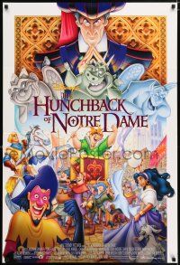 5f414 HUNCHBACK OF NOTRE DAME DS 1sh '96 Walt Disney, Victor Hugo, art of cast on parade!
