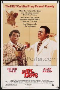 5f439 IN-LAWS 1sh '79 classic Peter Falk & Alan Arkin screwball comedy!