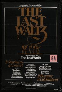 5f497 LAST WALTZ 1sh '78 Martin Scorsese, it started as a rock concert & became a celebration!