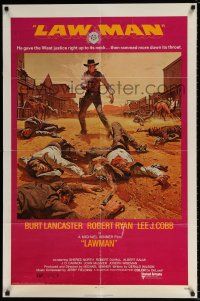 5f500 LAWMAN 1sh '71 Burt Lancaster, Robert Ryan, Lee J. Cobb, directed by Michael Winner!