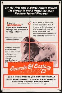 5f524 LOVERS ECSTASY 1sh '71 Anatomie des Liebesaktes, see it with someone you make love with!