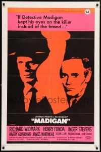 5f537 MADIGAN 1sh '68 Richard Widmark, Henry Fonda, Don Siegel directed!