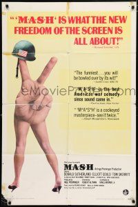5f563 MASH int'l 1sh '70 Elliott Gould, Korean War classic directed by Robert Altman!
