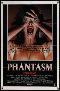 5f682 PHANTASM 1sh '79 best completely different horror image of terrified naked woman!