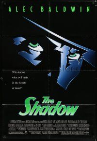 5f762 SHADOW 1sh '94 Alec Baldwin knows what evil lurks in the hearts of men!
