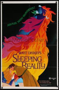 5f779 SLEEPING BEAUTY style A 1sh R70s Walt Disney cartoon fairy tale fantasy classic!