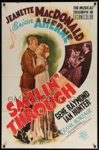 5f781 SMILIN' THROUGH style C 1sh '41 Jeanette MacDonald & Aherne find true love singing!