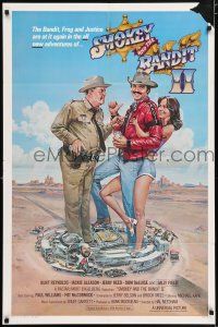 5f782 SMOKEY & THE BANDIT II int'l 1sh '80 Goozee art of Burt Reynolds, Jackie Gleason & Sally Field