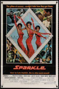5f790 SPARKLE style B 1sh '76 Irene Cara & Lonette McKee go from ghetto to superstars!