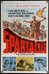 5f792 SPARTACUS awards 1sh '61 classic Stanley Kubrick & Kirk Douglas epic!