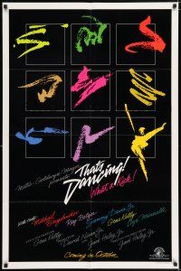 5f861 THAT'S DANCING advance 1sh '85 Sammy Davis Jr., Gene Kelly, Alvin art, all-time best musicals