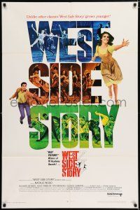 5f948 WEST SIDE STORY 1sh R68 Academy Award winning classic musical, Natalie Wood, Richard Beymer!