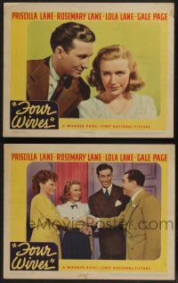 5g920 FOUR WIVES 2 LCs '39 great images of the pretty Lane Sisters & Jeffrey Lynn!
