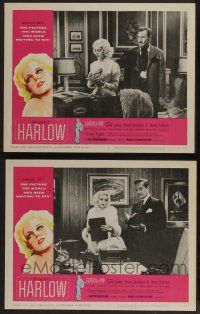 5g933 HARLOW 2 LCs '65 great images of Carol Lynley as The Blonde Bombshell!