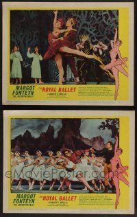 5g973 ROYAL BALLET 2 LCs '60 cool images of ballerina Margot Fonteyn!