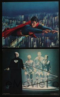 5g667 SUPERMAN 6 color 11x14 stills '78 Christopher Reeve, Gene Hackman & Brando!
