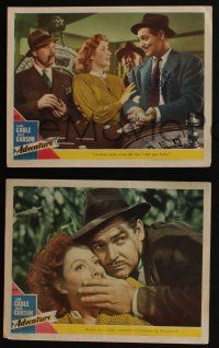 5g630 ADVENTURE 6 LCs '45 Clark Gable, Greer Garson, Joan Blondell, roulette gambling!