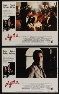 5g038 AGATHA 8 LCs '79 images of Dustin Hoffman & Vanessa Redgrave as Christie!