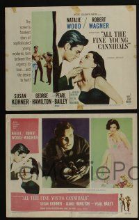 5g044 ALL THE FINE YOUNG CANNIBALS 8 LCs '60 Robert Wagner & sexy Natalie Wood are young moderns!