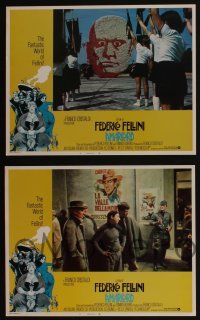 5g046 AMARCORD 8 LCs '74 Federico Fellini classic comedy with large Italian women!