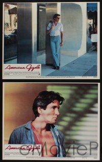5g048 AMERICAN GIGOLO 8 LCs '80 c/u of handsomest male prostitute Richard Gere & Lauren Hutton!