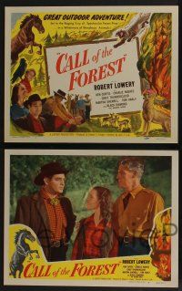 5g107 CALL OF THE FOREST 8 LCs '49 Robert Lowery, Ken Curtis, nature in the raw, outdoor adventure!
