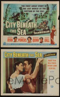 5g119 CITY BENEATH THE SEA 8 LCs '53 Budd Boetticher, Anthony Quinn, Robert Ryan!