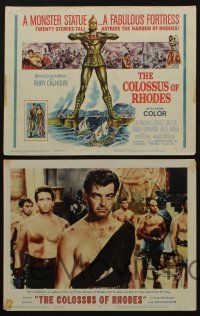 5g127 COLOSSUS OF RHODES 8 LCs '61 Sergio Leone's Il colosso di Rodi, Lea Massari, Rory Calhoun!