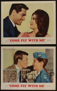5g130 COME FLY WITH ME 8 LCs '63 Dolores Hart, Hugh O'Brian, Boehm, Tiffin, Malden!