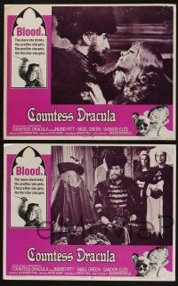 5g738 COUNTESS DRACULA 4 LCs '72 Hammer, Ingrid Pitt, the more she drinks, the thirstier she gets!