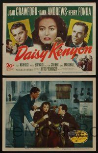 5g145 DAISY KENYON 8 LCs '47 Joan Crawford, Henry Fonda, Dana Andrews, directed by Otto Preminger!