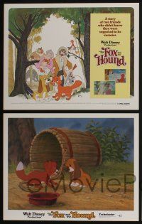 5g204 FOX & THE HOUND 8 LCs '81 two friends who didn't know they were supposed to be enemies!