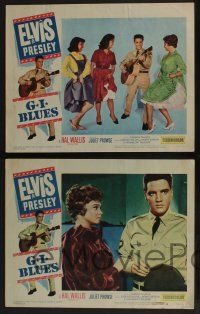 5g607 G.I. BLUES 7 LCs '60 swing out and sound off with Elvis Presley & sexy Juliet Prowse!