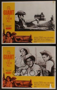 5g218 GIANT 8 LCs R70 James Dean, Rock Hudson, Elizabeth Taylor, directed by George Stevens!