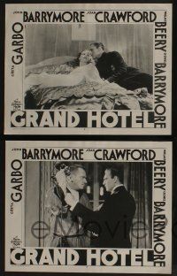5g741 GRAND HOTEL 4 LCs R50s Greta Garbo, John & Lionel Barrymore, Joan Crawford, Wallace Beery