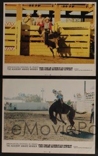 5g232 GREAT AMERICAN COWBOY 8 LCs '74 Larry Mahan, cool rodeo images!