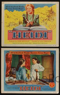 5g251 HEIDI 8 LCs '54 Elsbeth Sigmund, Swiss children's classic by Johanna Spyri!