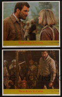 5g259 HIGH ROAD TO CHINA 8 LCs '83 images of aviator Tom Selleck & Bess Armstrong!