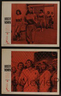 5g752 HOUSE OF WOMEN 4 LCs '62 Walter Doniger, women's prison, Shirley Knight & female convicts!