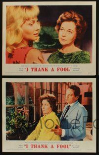 5g274 I THANK A FOOL 8 LCs '62 Susan Hayward would kill for love, Peter Finch may be the fool!