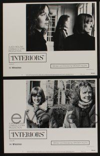 5g281 INTERIORS 8 LCs '78 Diane Keaton, Mary Beth Hurt, E.G. Marshall, directed by Woody Allen!