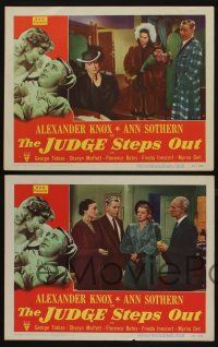 5g692 JUDGE STEPS OUT 5 LCs '48 great images of pretty Ann Sothern & Alexander Knox!