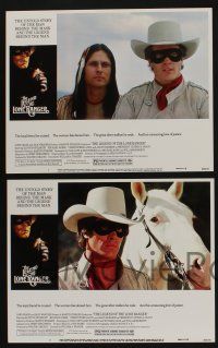 5g321 LEGEND OF THE LONE RANGER 8 LCs '81 Klinton Spilsbury in the title role, Michael Horse!