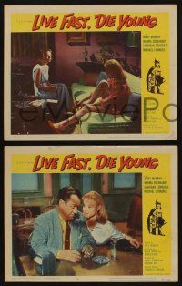 5g845 LIVE FAST DIE YOUNG 3 LCs '58 Mary Murphy, Mike Connors and Troy Donahue!
