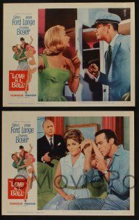 5g334 LOVE IS A BALL 8 LCs '63 Glenn Ford & sexy Hope Lange, Charles Boyer!