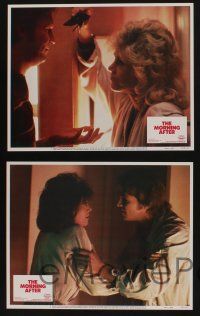5g364 MORNING AFTER 8 LCs '86 Sidney Lumet, close-ups of Jane Fonda & Jeff Bridges!