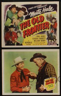 5g396 OLD FRONTIER 8 LCs '50 western cowboy Monte Hale w/gun & action scenes!